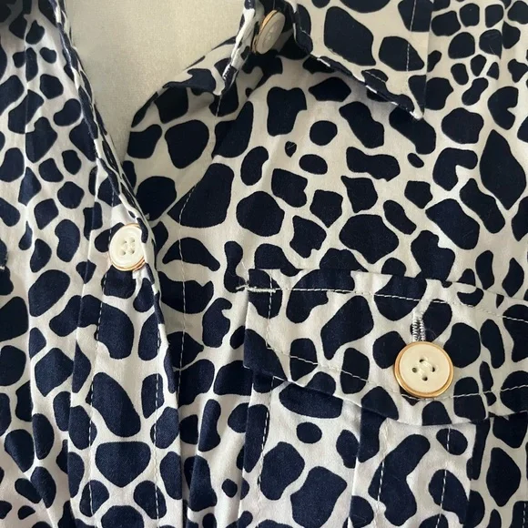 Charter Club Animal Print Dress with Pockets - Picture 2 of 7